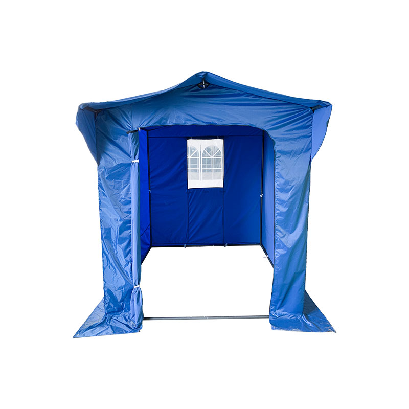 Sammenleggbar telt pro struktur serie 50mm aluminium + 4 dobbeltsider pvc 520g/m² tarp for profesjonelle behov eller daglig bruk blå